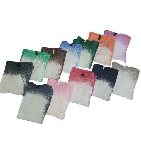 Blank Bleached Shirts *12 Shirt Bundle of Blank Bleached Tees!! Softstyle - Picture 2 of 10